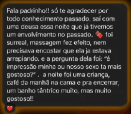 Print real: Nem precisava encostar que ela já estava arrepiando.